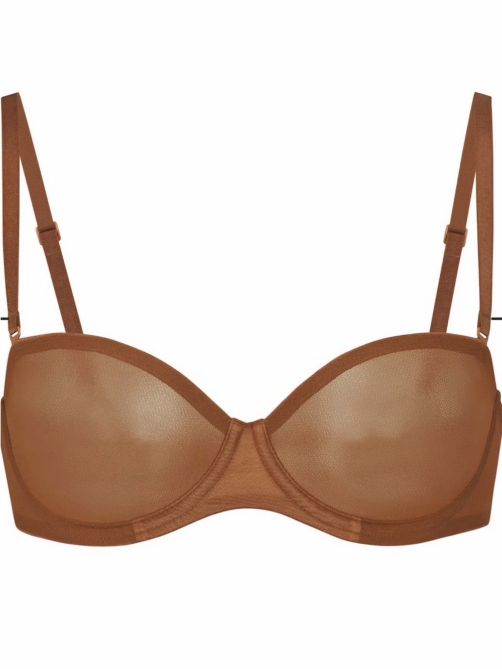 SKIMS Sheer Underwire Bra - Chestnut